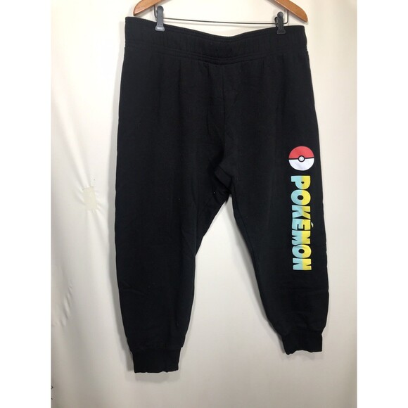 Pokemon Pants - Pokemon Sweatpants Joggers Womens XLarge Black